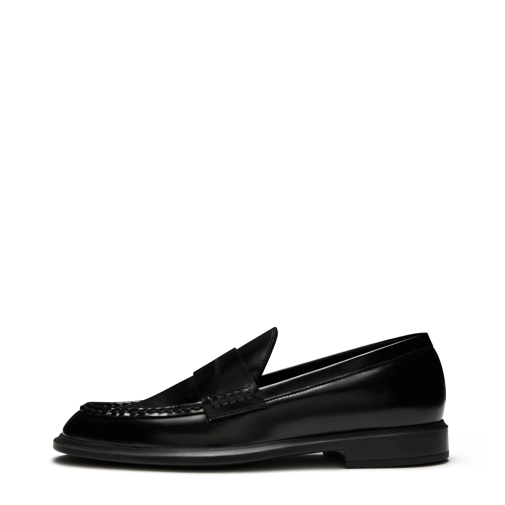 Vendôme Blandine black spazzolato leather loafers - Image 4