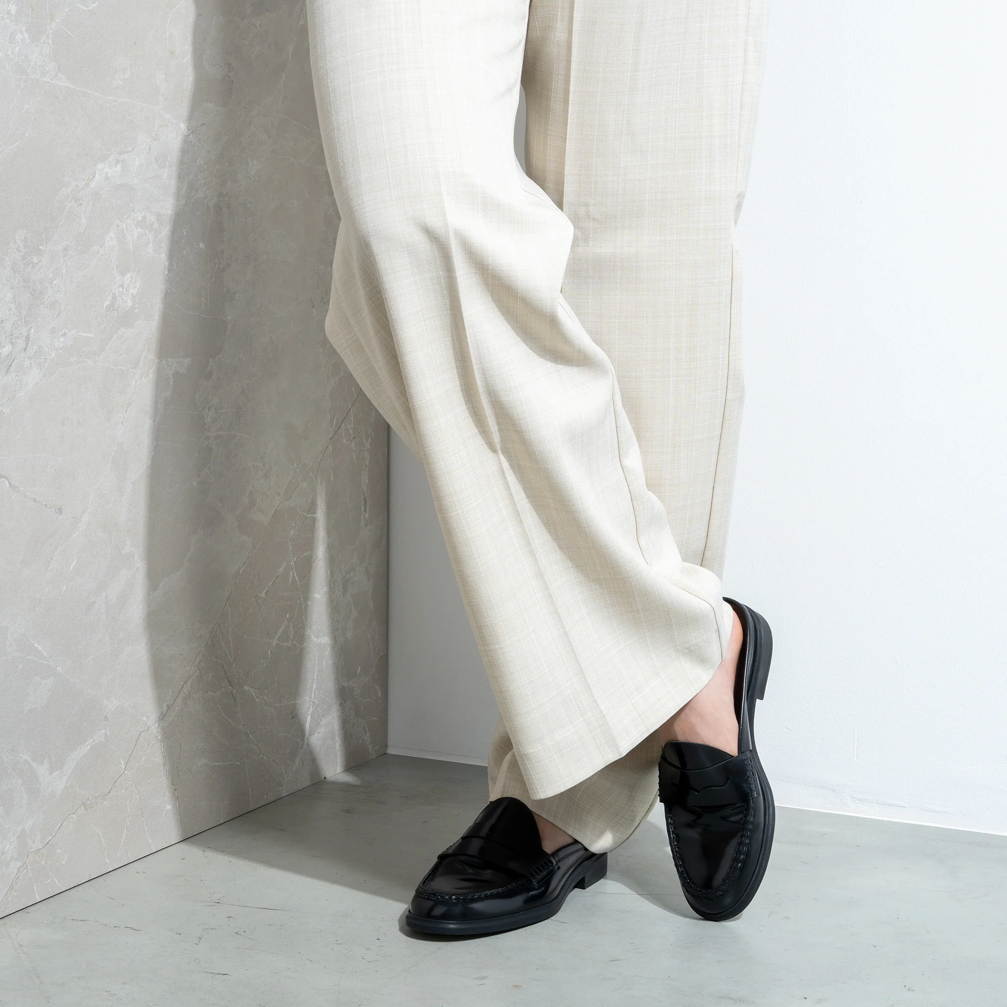 Vendôme Blandine black spazzolato leather mules - Image 3