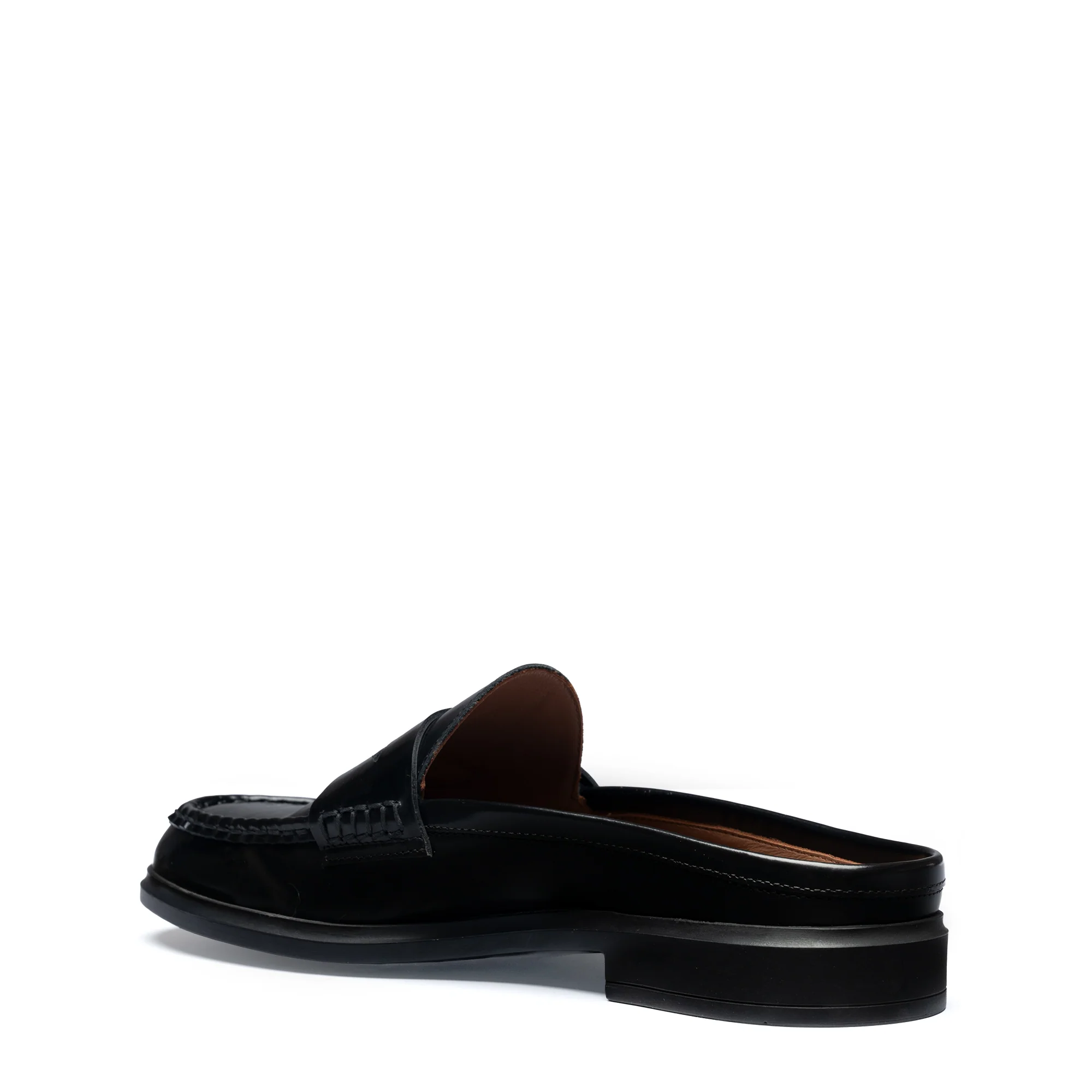 Vendôme Blandine black spazzolato leather mules - Image 6
