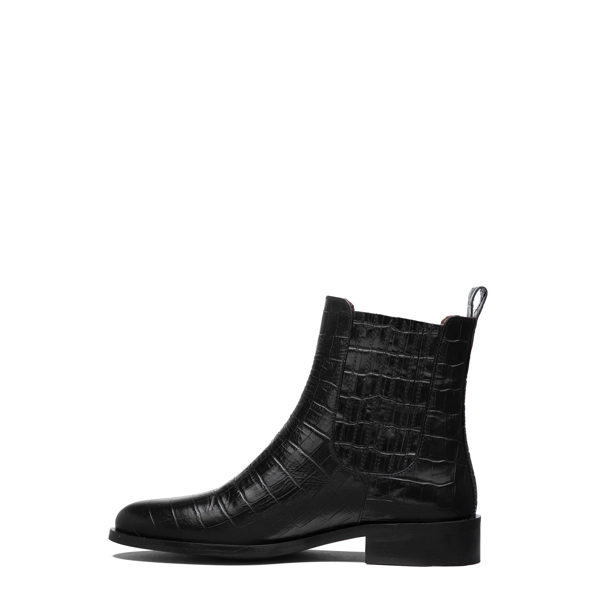 Vendôme Chey Croco Black Calfskin Leather Chelsea Boots - Image 4