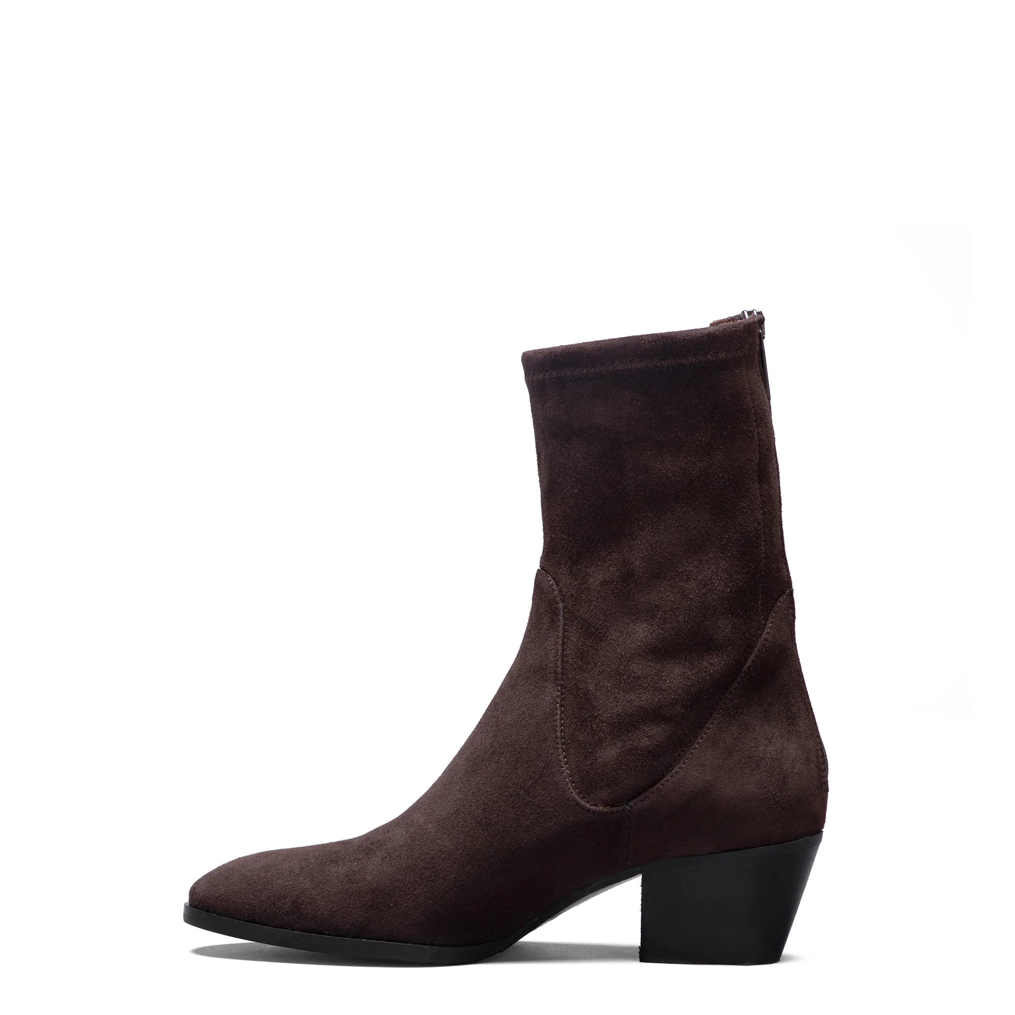 Vendôme Estelle Brown Stretch Suede Boots - Image 4