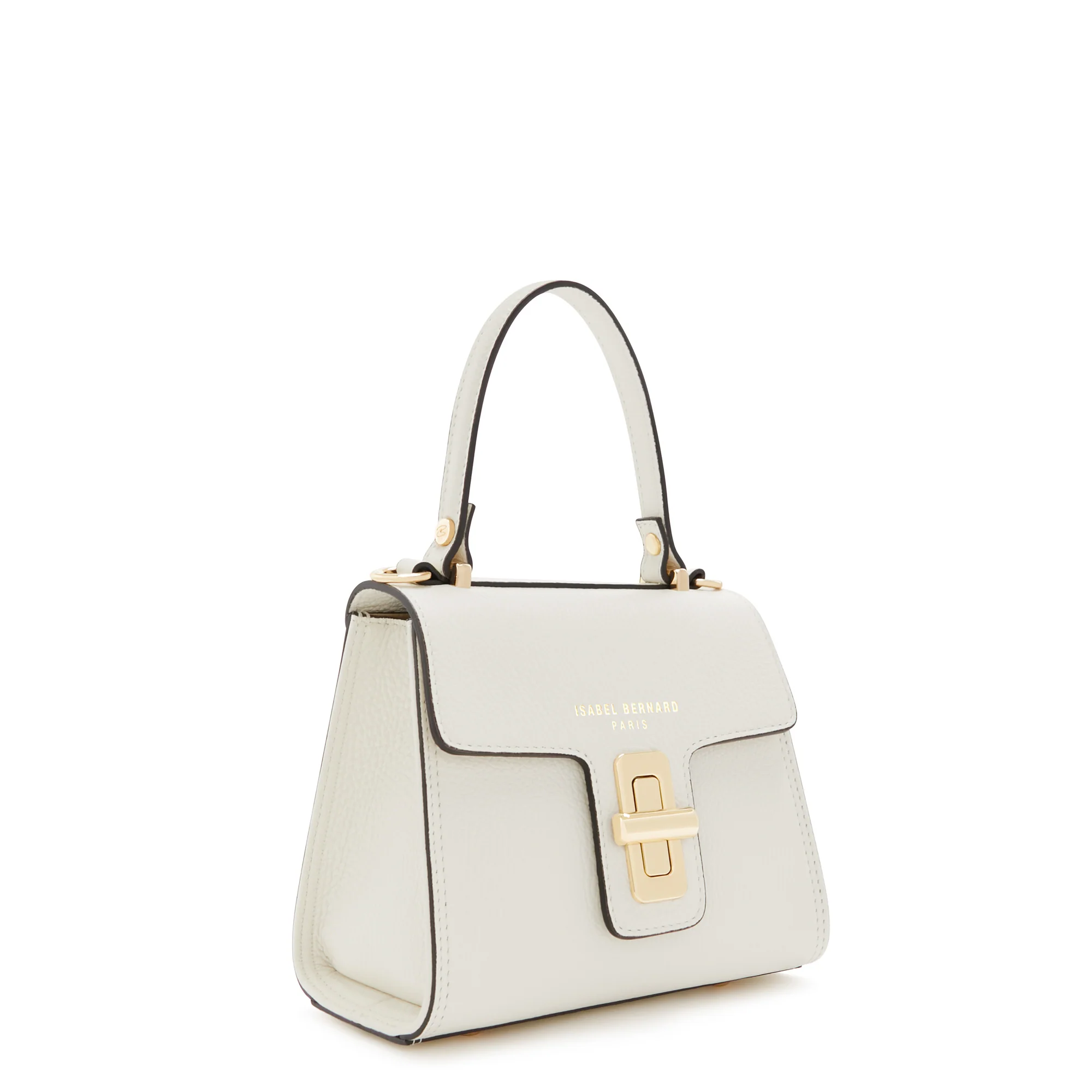 Femme Forte Simone Mini white leather handbag calfskin leather - Image 4