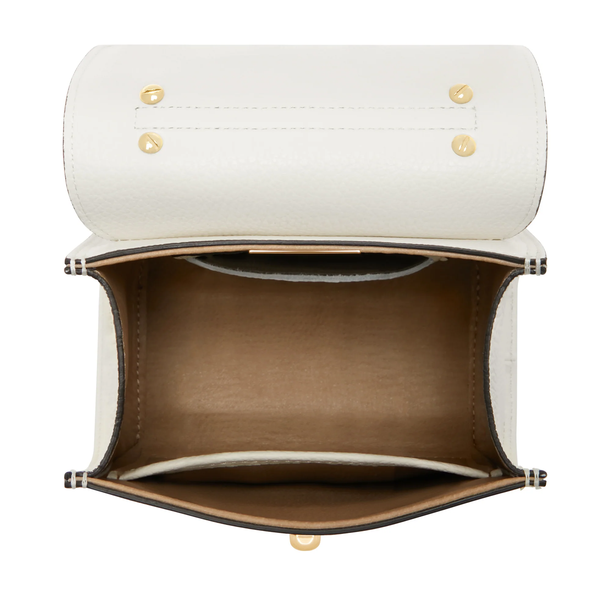 Femme Forte Simone Mini white leather handbag calfskin leather - Image 7