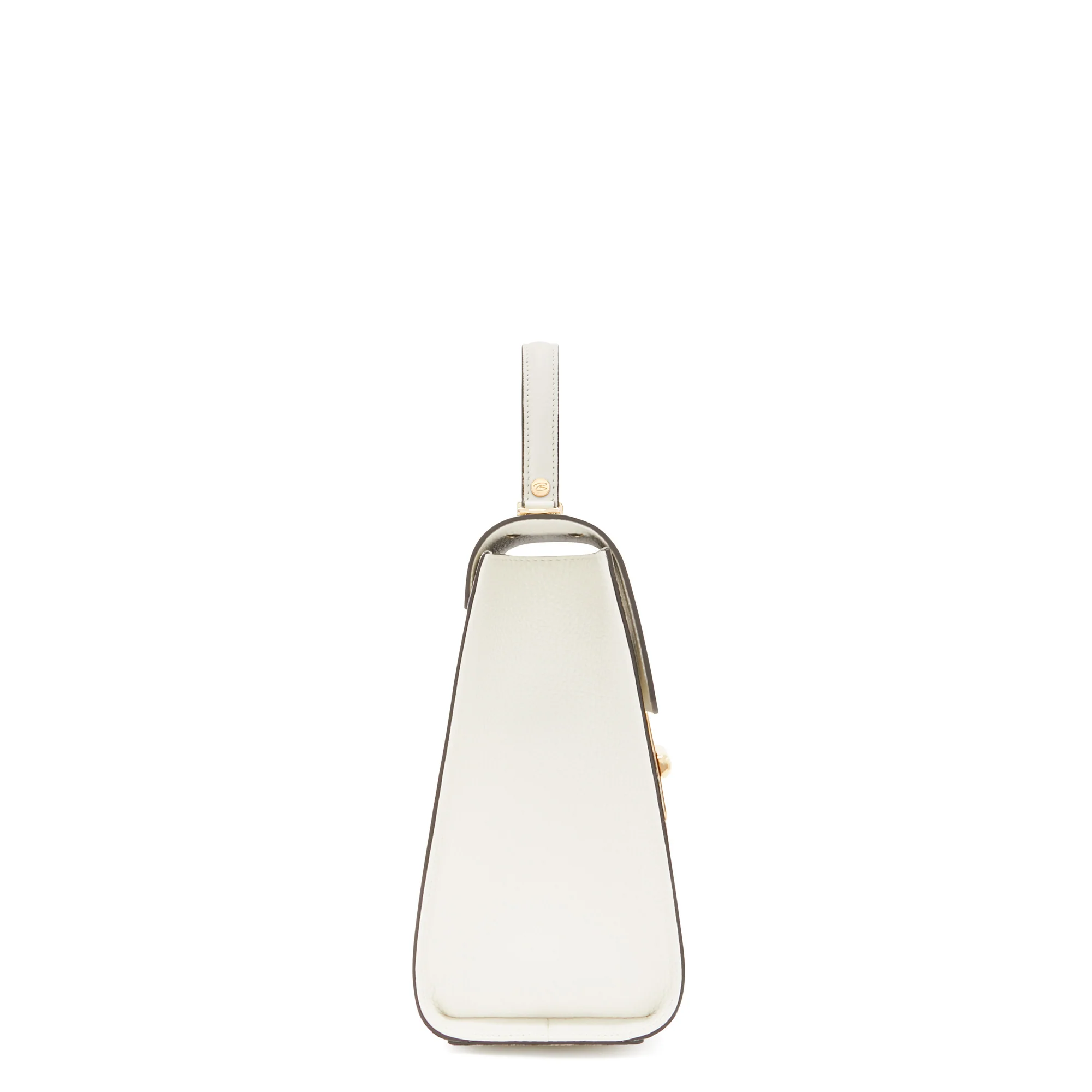 Femme Forte Simone Midi white leather handbag calfskin leather - Image 4