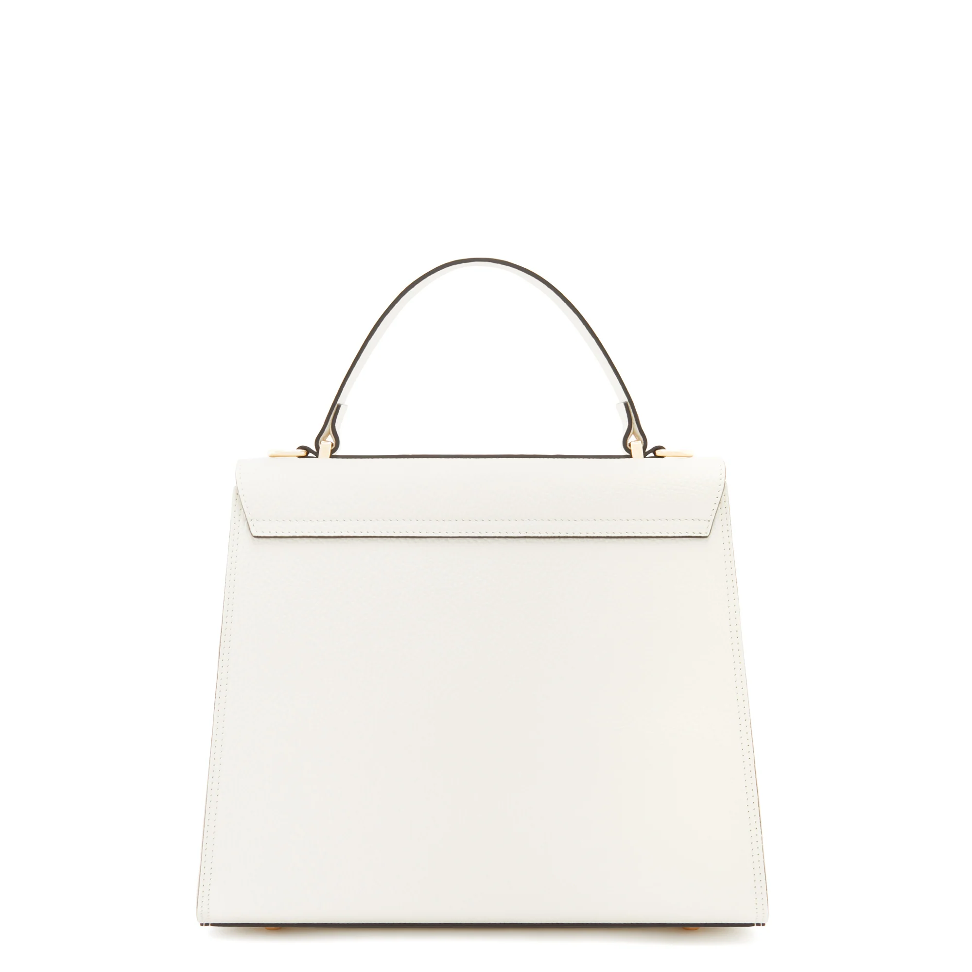 Femme Forte Simone Midi white leather handbag calfskin leather - Image 5
